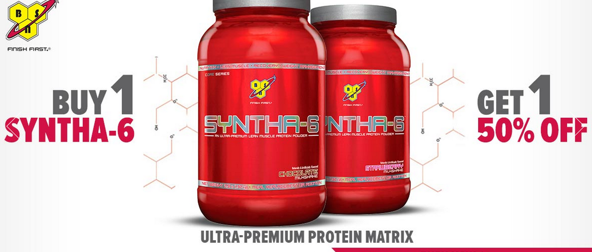 THEBodySpace's tweet photo. BOOM! @BSNSupplements Syntha 6 #proein on sale for 2 more days! B1 G1 50% off! http://t.co/P90ADe81wI http://t.co/A5baKzOJTd