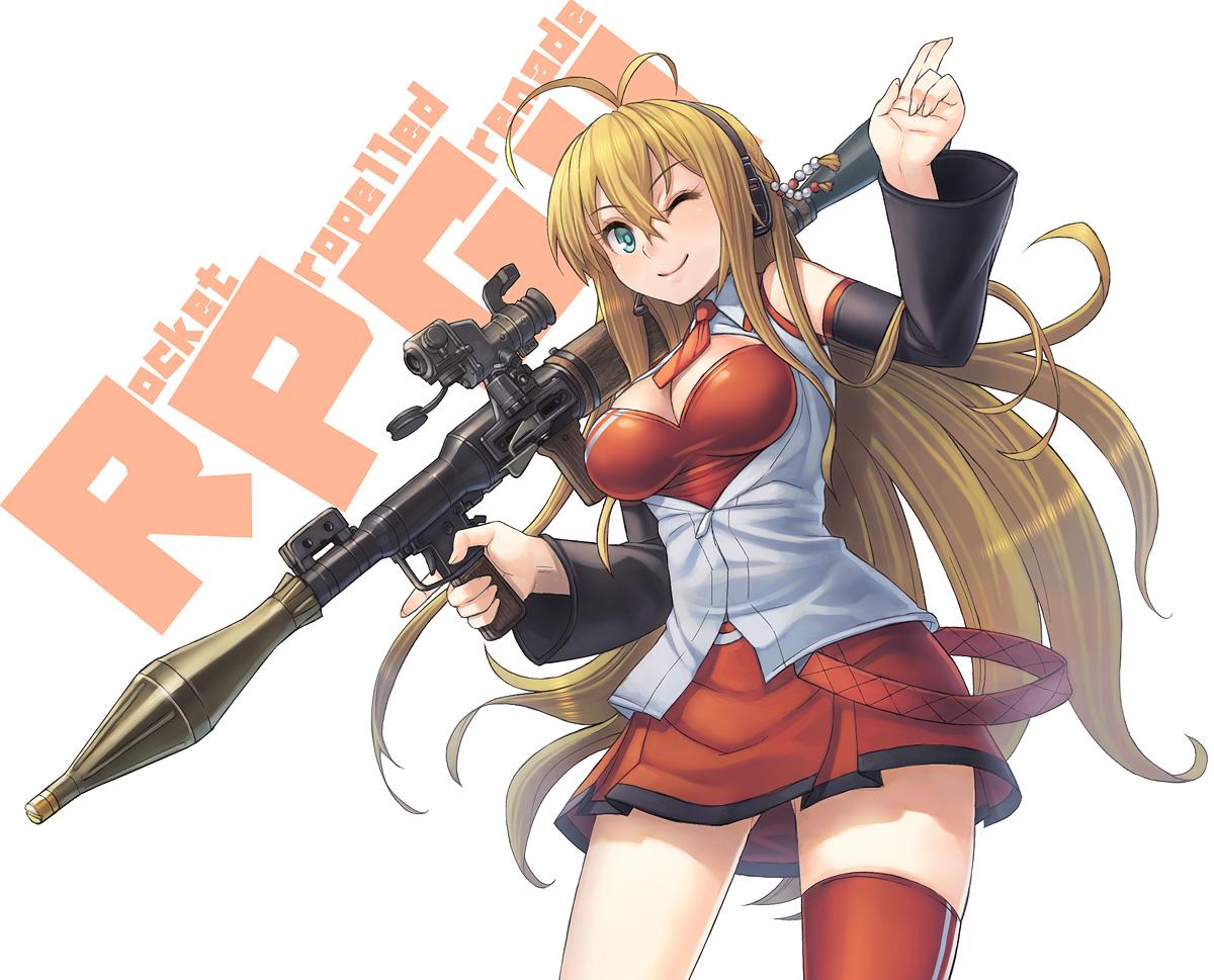 弦巻マキ 「某所に投稿したやつをこちらにも。RPG持った弦巻マキちゃん絵。 」|itouのイラスト