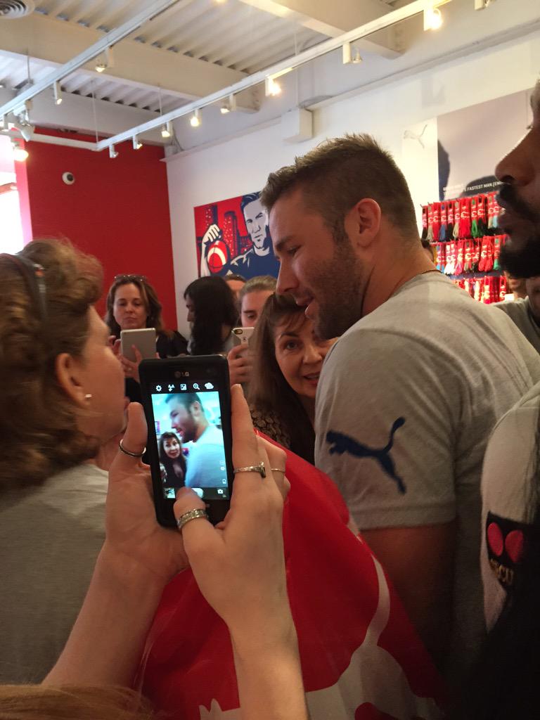 Julian Edelman at Puma today! <a href="/Edelman11/">Julian Edelman</a>