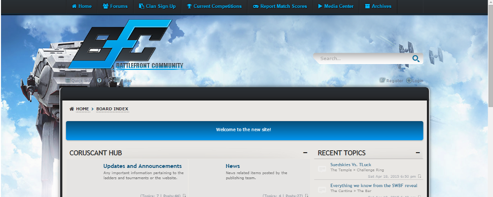 TheSWBFC's tweet photo. What does everyone think of the new BFC background? #SWBF3 http://t.co/CgOWPn25Lw