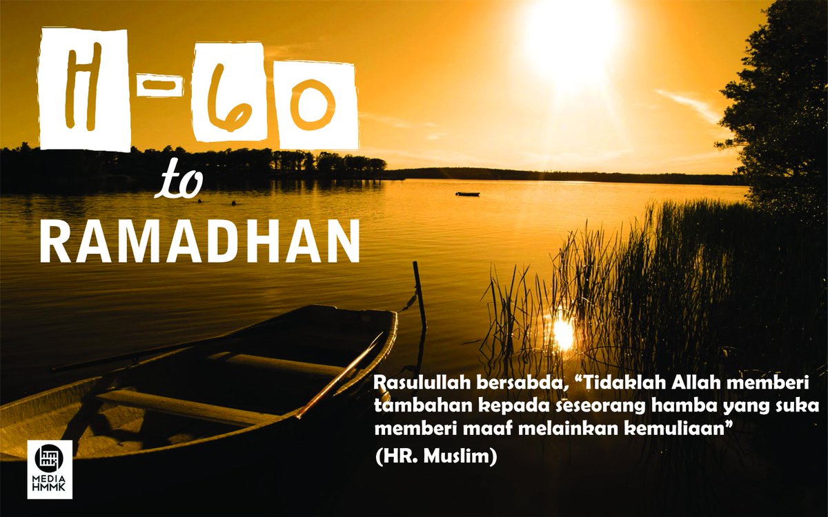 Tak terasa, bulan penuh kemuliaan sebentar lagi akan tiba. Prepare yourself #WelcomeRamadhan #60daystogo
