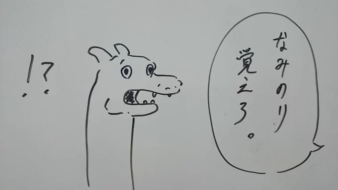 驚くリザードン 