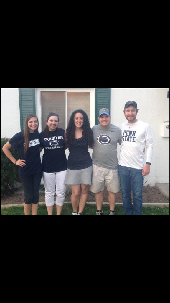 kaseyok's tweet photo. Five generations of @psulauc presidents reunited during Blue White 2015! #pennstateforever http://t.co/h5UxjVglWq