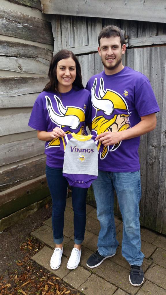 chuckybear90's tweet photo. The vikes are going to have a new fan in October! @Vikings http://t.co/C8IZa5LT8o