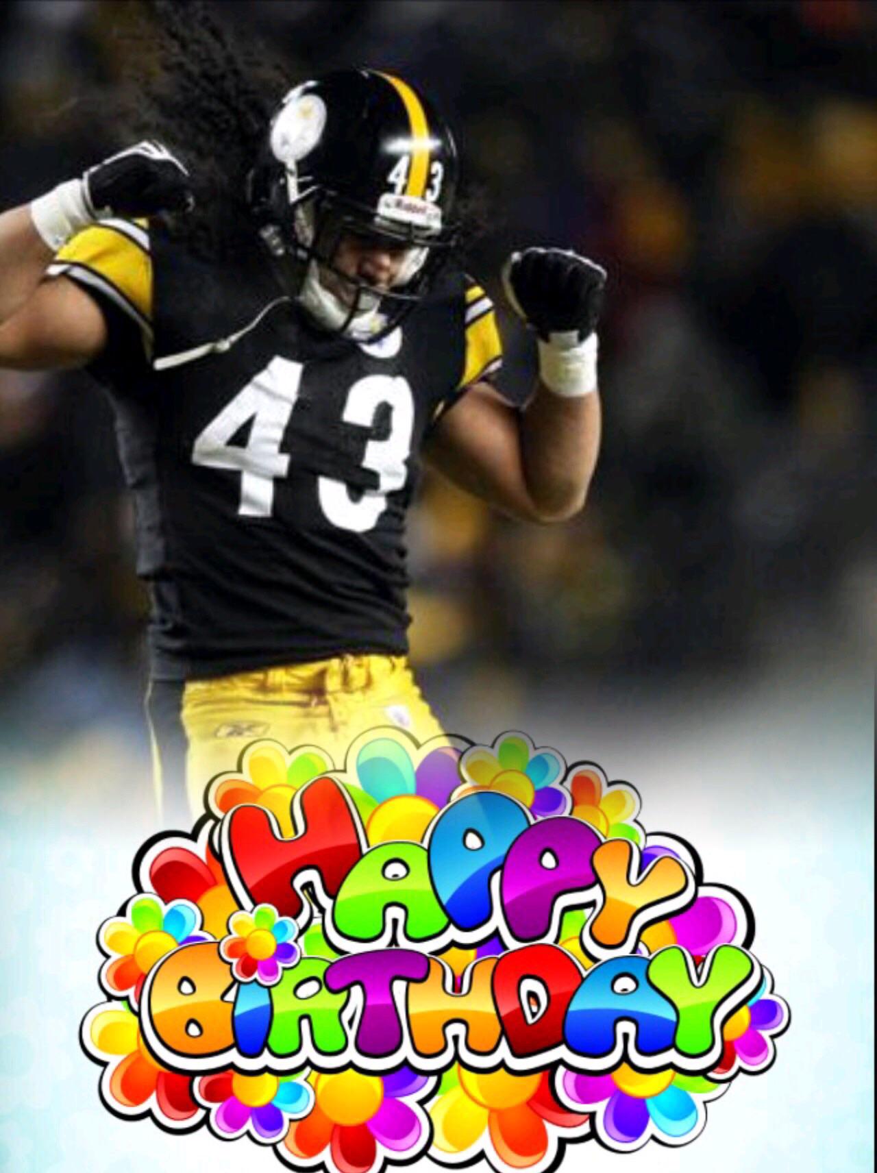 Happy Birthday to recently retired Troy Polamalu! Over his career he won two Super Bowls and went to eight Pro Bowls. 