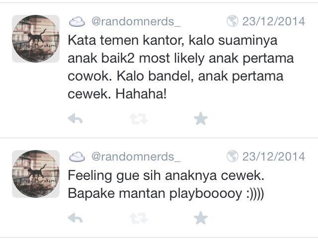 fransischaaa1's tweet photo. Om Dhani suami baik² dong😊"@randomnerds_: Tweet saya tahun 2014 lalu. Bener gak ya baby nya bakal ceweek? 😆 http://t.co/ymjEA8a4wE"