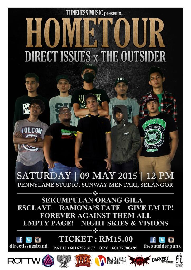 #DIxTOHometour this May ft <a href="/weareSOG/">Sekumpulan Orang Gila</a> @EsclaveHC <a href="/FXTALband/">Fxtal a.k.a Forever Againts Them All</a> <a href="/RFBND/">Ramona's Fate</a> and more!