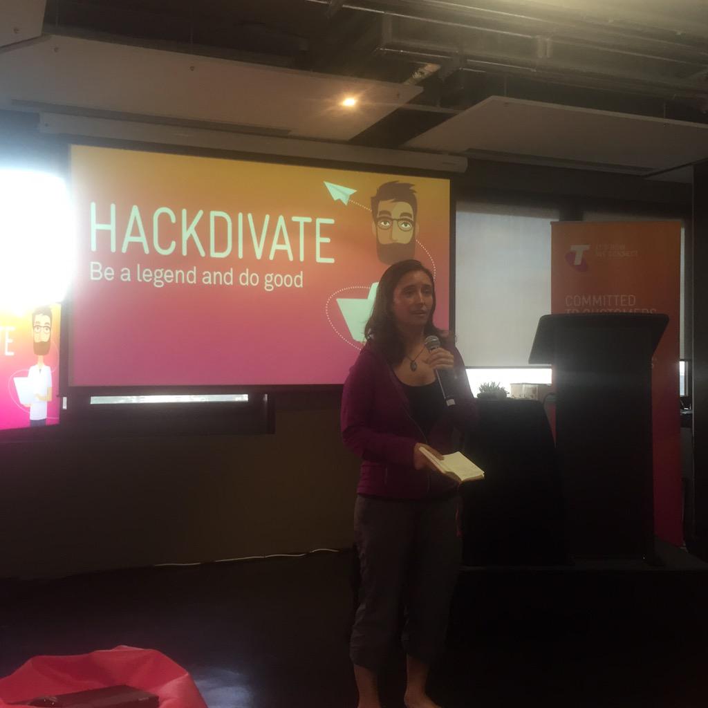 NickyWill100's tweet image. #hackdivate judges are up in Sydney and Melbourne: winner is #takekare!!! Well done team