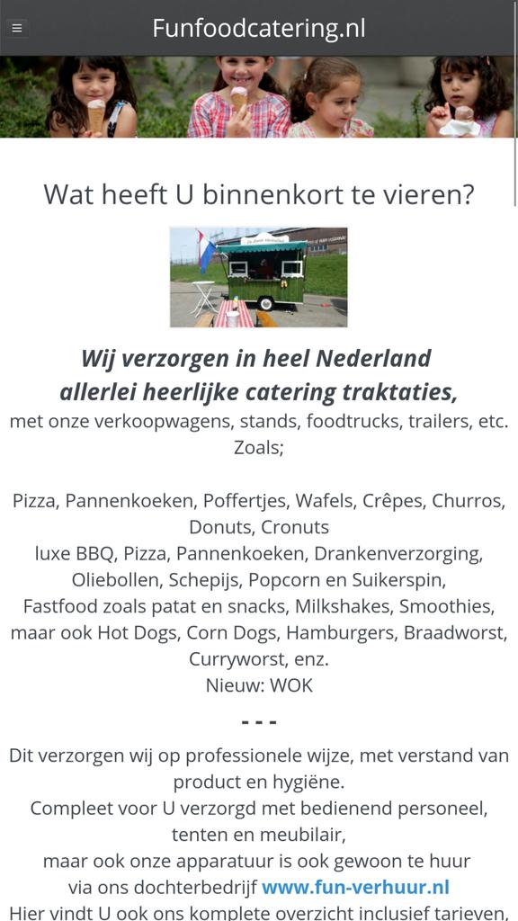 Onze Website is vernieuwd. 
funfoodcatering.nl