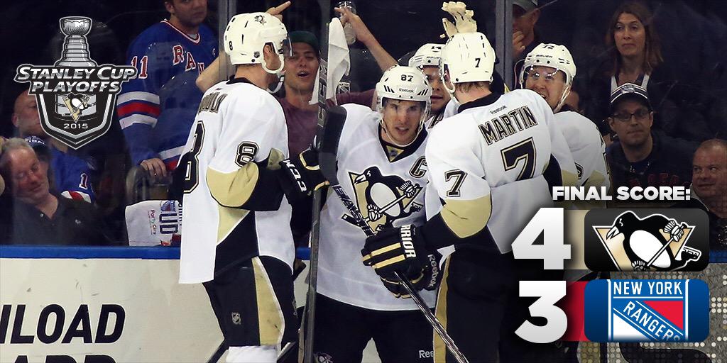 penguins's tweet image. PENG-WIN! #Pens take Game 2 and head back to Pittsburgh with a tied up series!