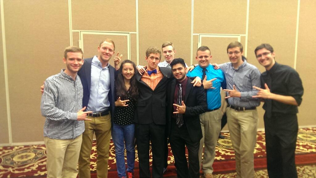 GTmarchingband's tweet photo. Members of @KKPsi_Iota and @TBSEpsilonTheta representing @GeorgiaTech at SED Convention. Go Jackets!! http://t.co/uOl0HWSALI