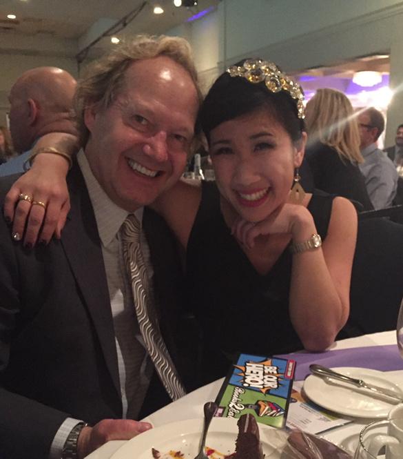 SOLESnCo's tweet photo. The severely gorgeous 
@misssarahchan with debonair @dougramsey at #eplheroes #B2e2015 http://t.co/2Emk3kzZNy