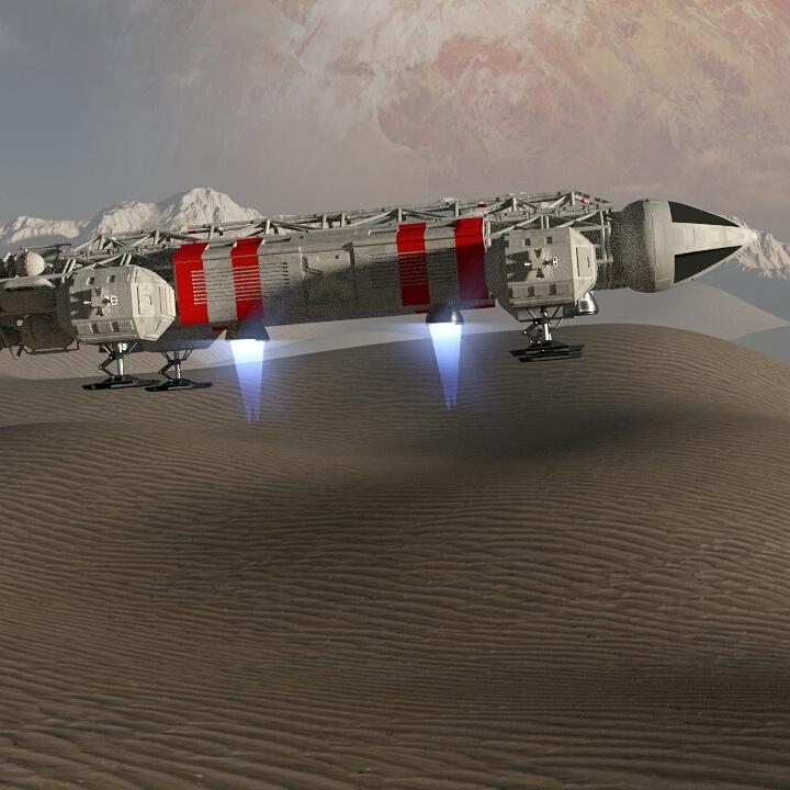 Creating space 1999 animation here first Screenshots via Blender #space1999 #animation