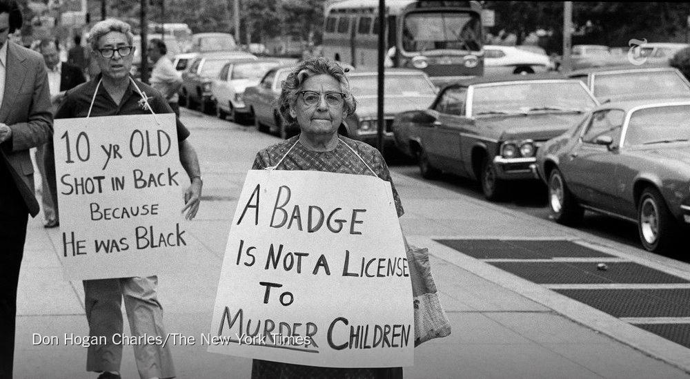 nytimes's tweet image. In 1973, a white police officer shot a black 10-year-old, a death that still reverberates nyti.ms/1b5uSZq
