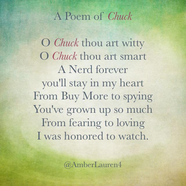AmberLauren4's tweet photo. @ZacharyLevi  Just finished watching Chuck. I'm forever changed for the better. Thx @ChocolatShatner 4 recommending http://t.co/l7llrXtPTR