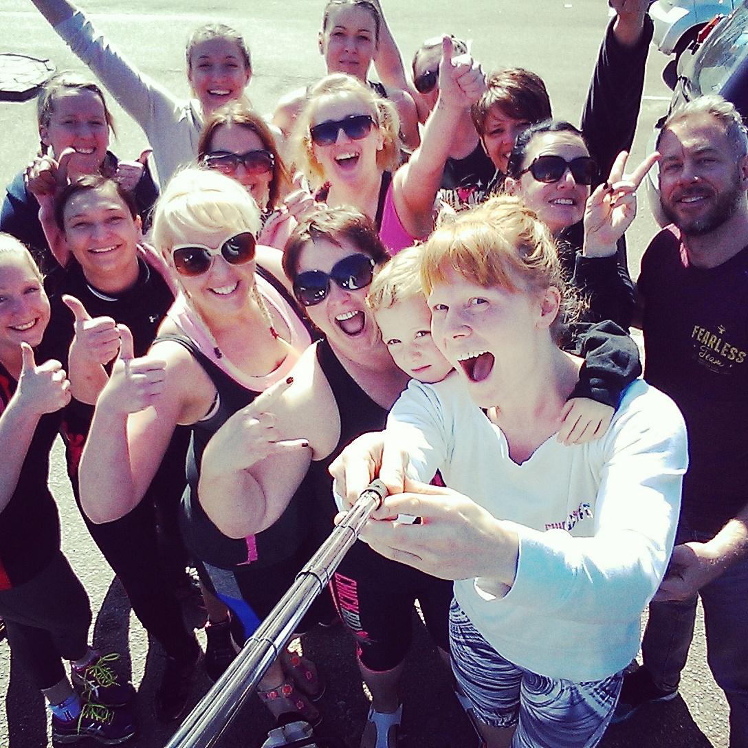 HJFitchick's tweet photo. An amazing day with our Chicks at the fantastic #dirtydozenrace yesterday. #chickboxing #fitness #fun #lifestyle http://t.co/SPqwBjjAmx