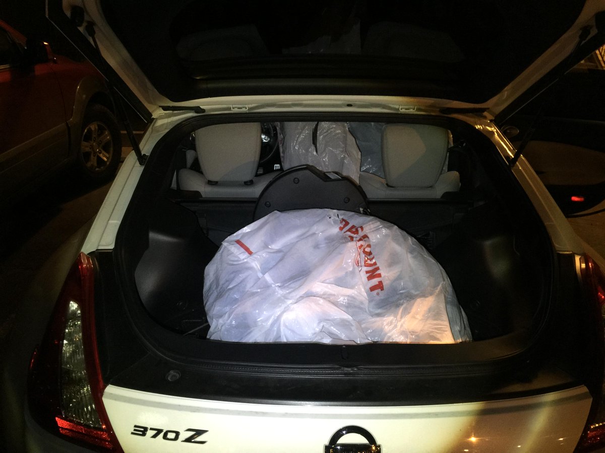 VitalSyntax's tweet image. Fitting 4 19x10 wheels into a 370z is quite tight.