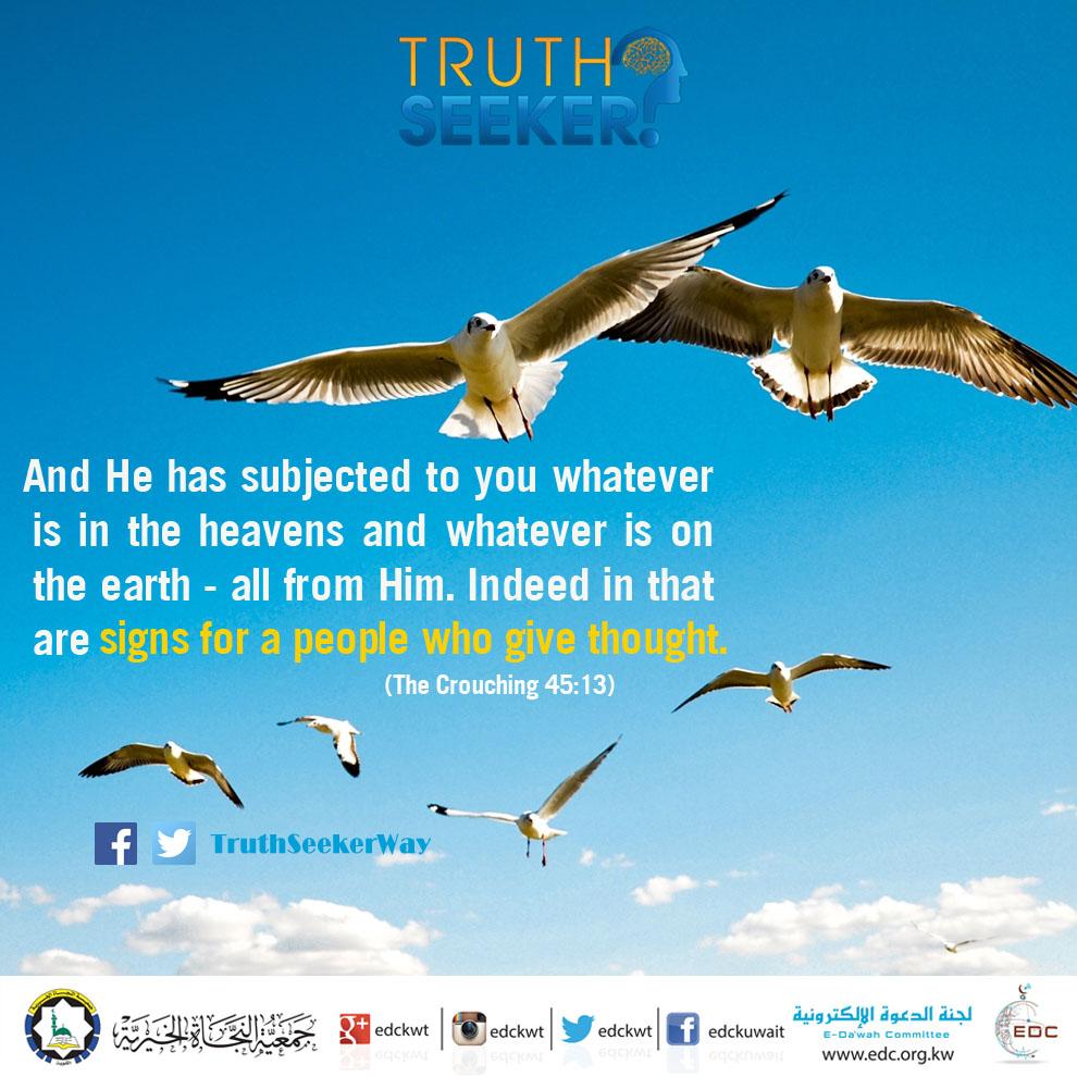 TruthSeekerWay's tweet image. Many are the signs of God’s existence in the Quran, but they are only for those who have thought
#Atheism #SignsOfGod