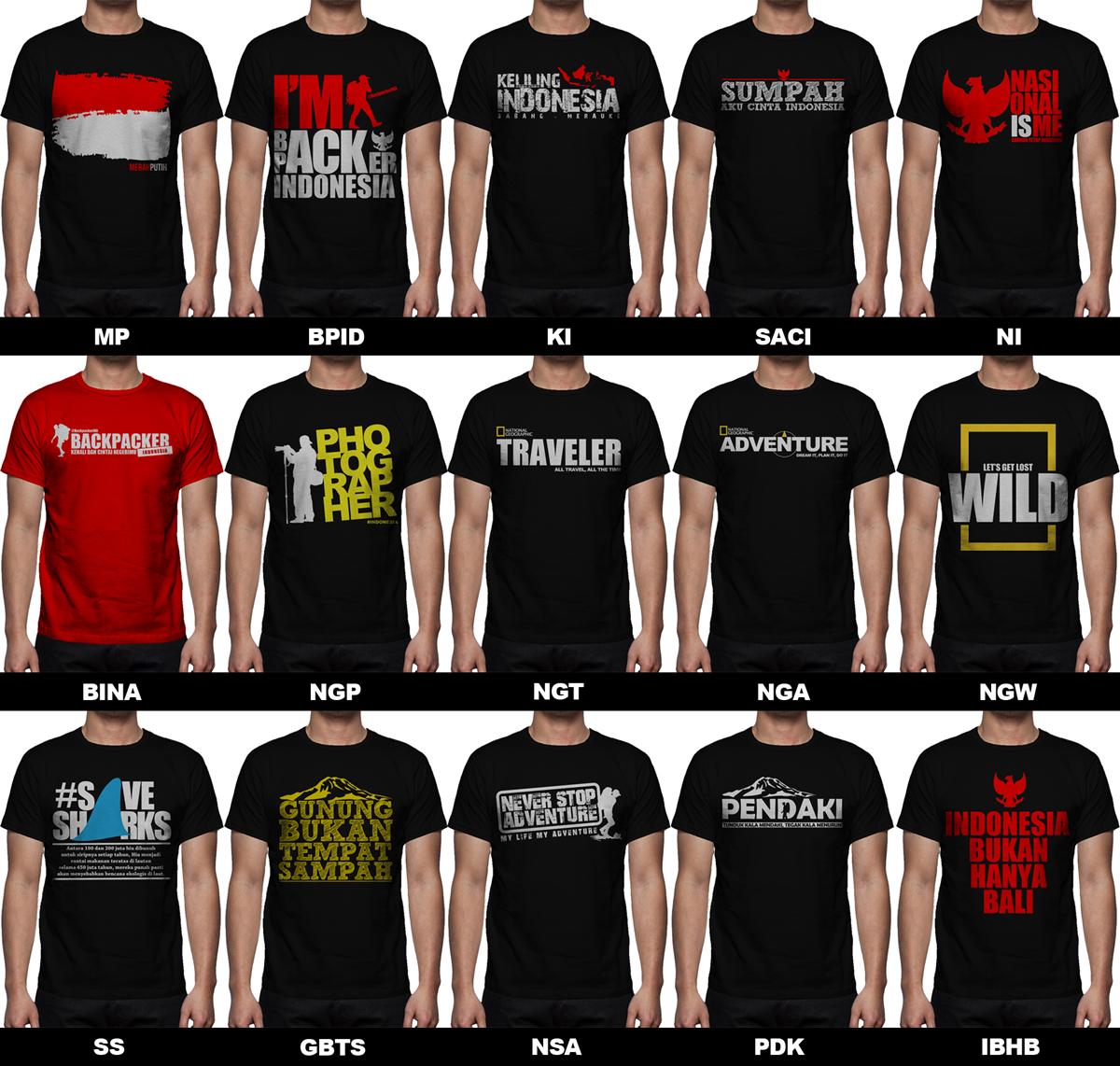 PO - 15 Design Kaos Petualang - IDR 80K - 081977790033 sms/whatsapp <a href="/infopendaki/">infopendaki</a> #SaleGear