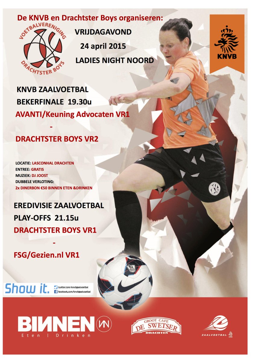 DFTda1's tweet photo. LADIESNIGHT op 24/4: De bekerfinale tussen @zvv_avanti en @DFTDa2 en de returnwedstrijd in de play-offs DFT1-@ZVVFSG http://t.co/fsYeoWoNgF