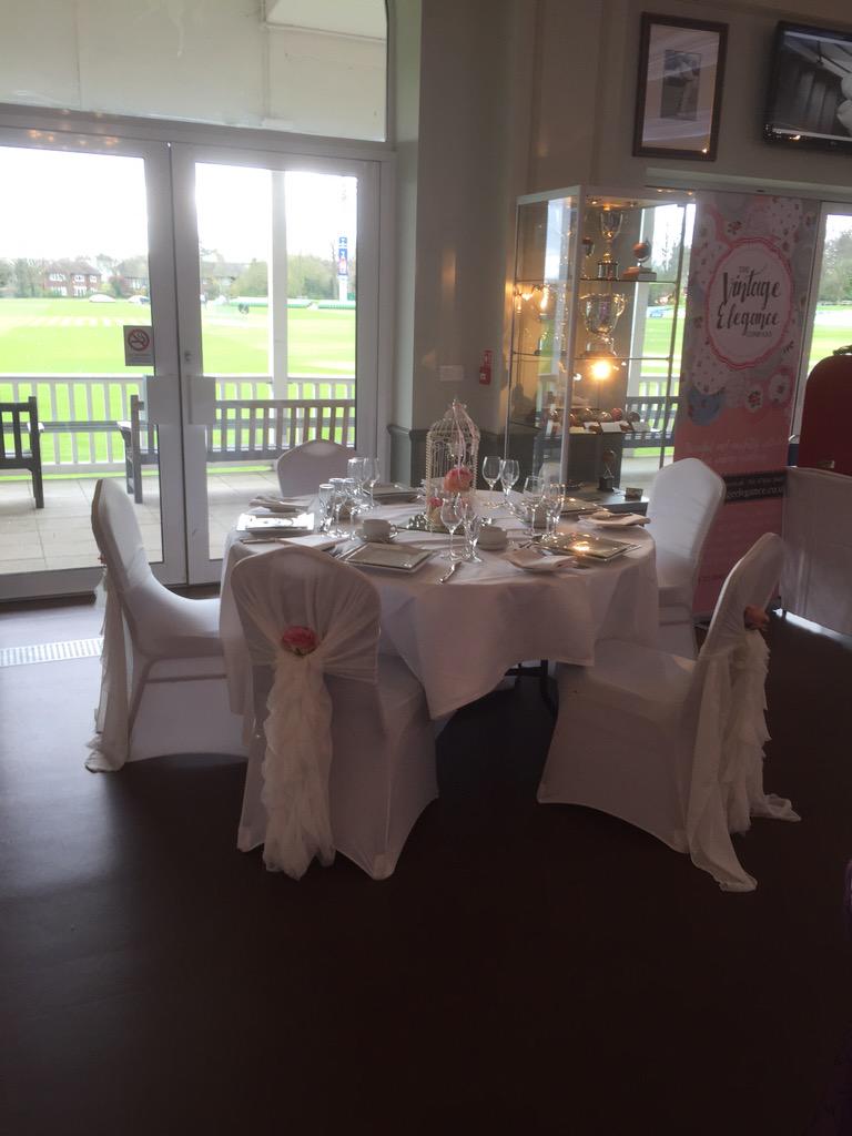 ThanetianEvents's tweet photo. All set up for the wedding fayre at canterbury cricket club 10-2:30 come along and join us http://t.co/ODNwFXNNiy