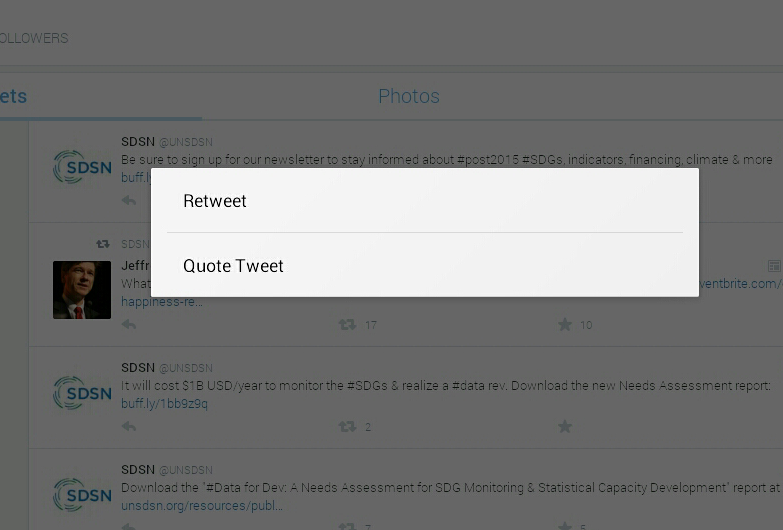 wikiworx's tweet image. Options when trying to retweet on your mobile device: