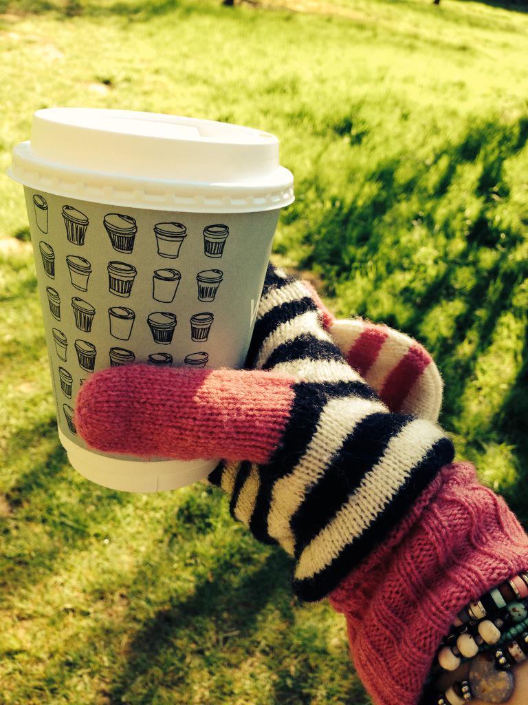 Mittens, coffee and listening to M.O kind of start to the morning Fab!! #Hilliers #InYourOwnTime #ArtOfDoingNothing