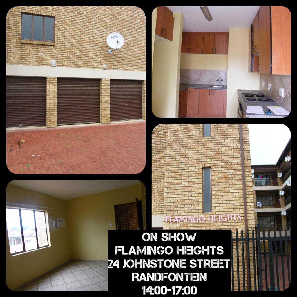 AnePrinsloo's tweet photo. OnShow in Randfontein 2bed units, perfect for investments, priced to go @ R380 000.00- meet Kat &amp; Norm 14:00-17:00 http://t.co/BA8CJH3xT7