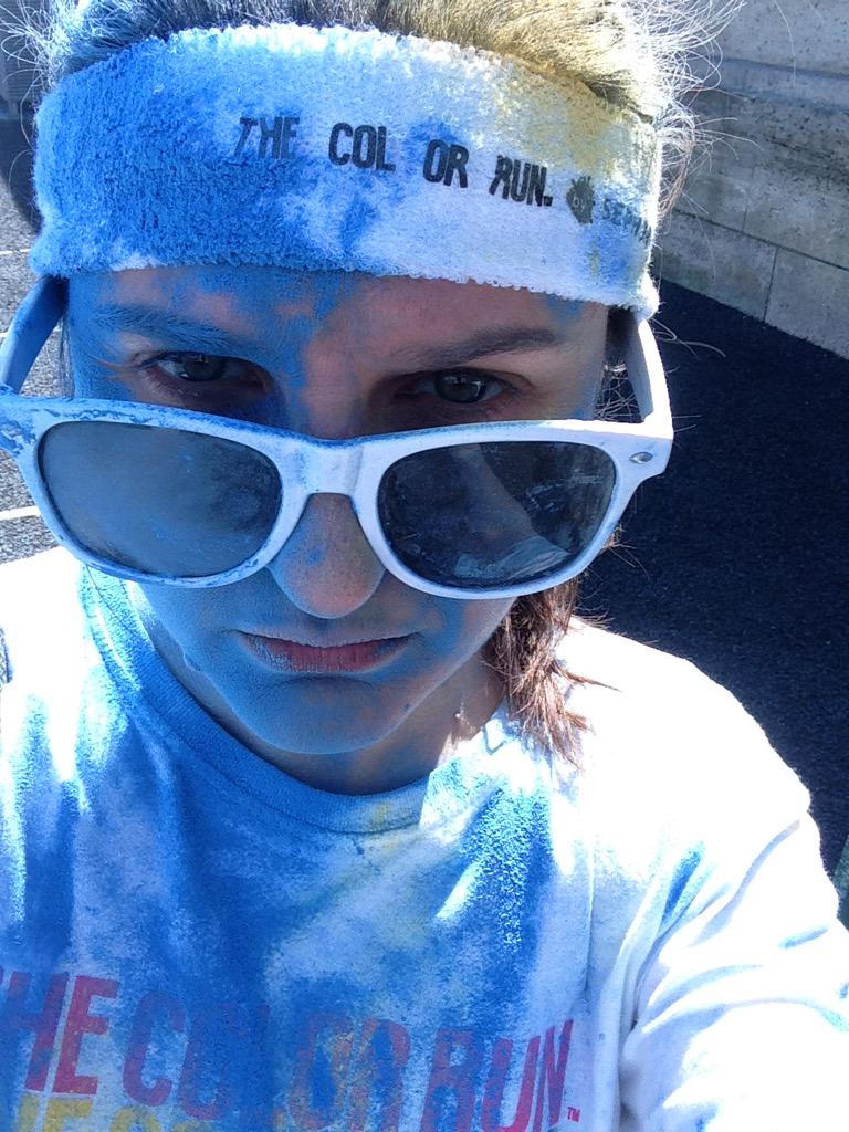 Tluonra's tweet image. Tout va bien #ColorRunParis
