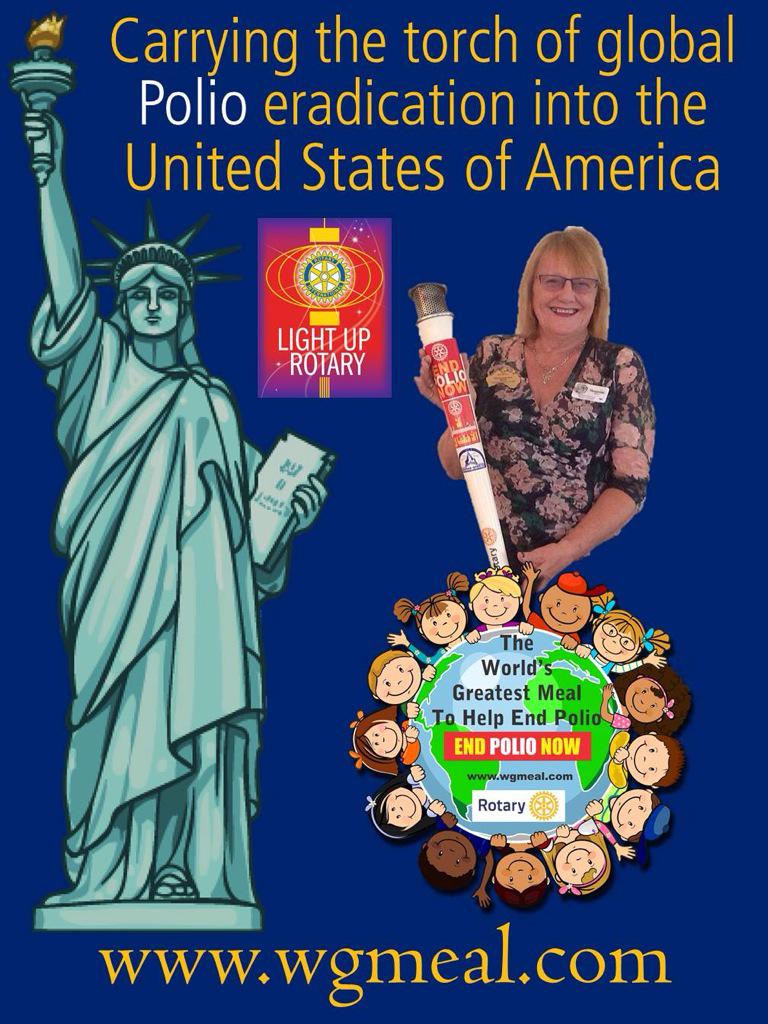 wgmealsusanne's tweet photo. .@EndPolioNow @rotary @nbarbee 
Tuesday..North Carolina first stop http://t.co/WcPy09ZRmg Tour http://t.co/glAaaPuPAr