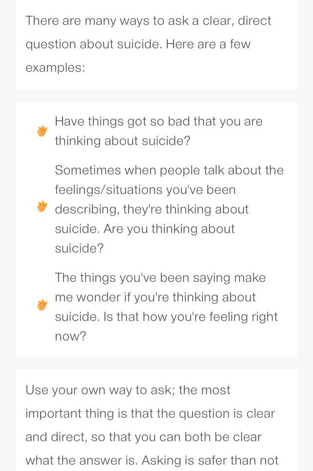 It can be hard to know what to say. See our #app for tips #depression #suicidesupport