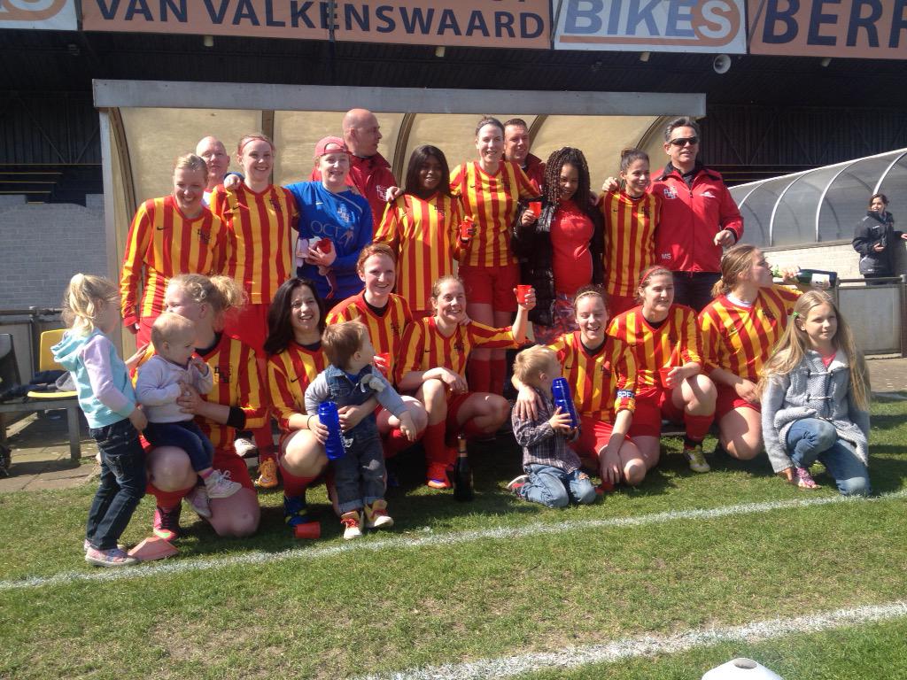 DBS Dames1 kampioen na 0-4 overwinning op De Valk!! Zondag 26-4 feest op de club!