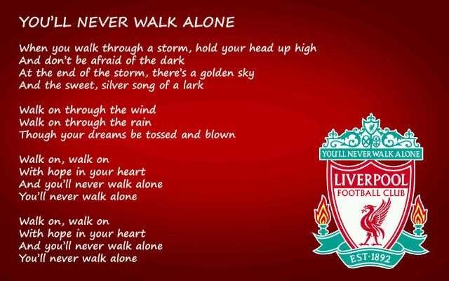 Roma Eka Jayastra You Ll Never Walk Alone Lyric Liverpool Fc Http T Co Eoihqotude Twitter
