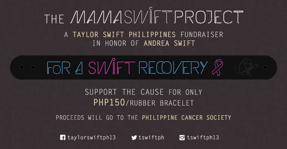 swiftieshiela's tweet image. Filo swifties. Let&apos;s all support this project by buying this rubber bracelet by @tswiftph 😋 #MamaSwiftProject