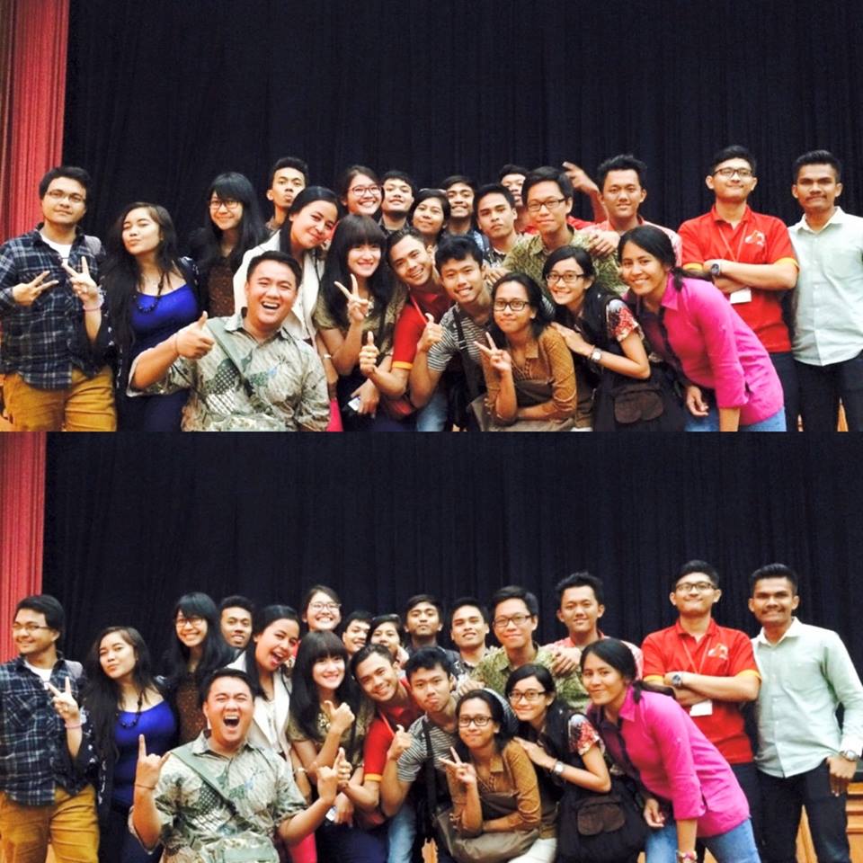 Hari ini (minggu 19 april) UKMHG menghadiri Dharma Shanti Mahasiswa 2015 at Gedung Pertamina Pusat - Jakarta Pusat