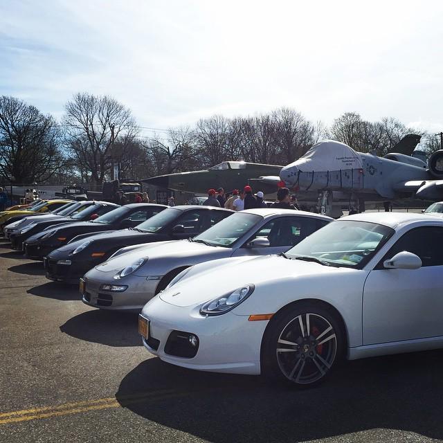 AAMFRG's tweet photo. Metro NY Porsche Club rolled in this morning with 78 Porsches to spend the day at the American Airpower Museum. Com… http://t.co/rrALfjDVwk