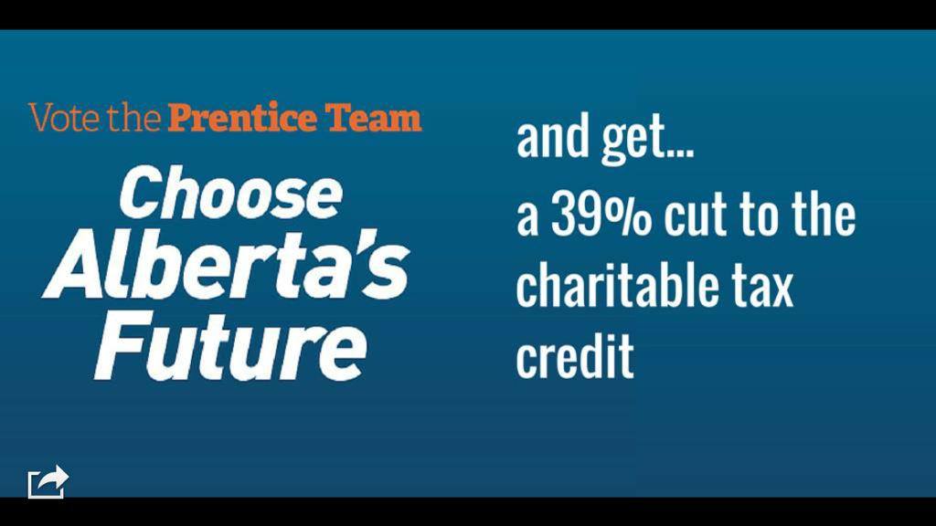 AB4Giving's tweet photo. If our leaders can't find solutions better than taxing charity, they shouldn't be our leaders. RT if u agree! #abvote http://t.co/DZwoxoW8uG