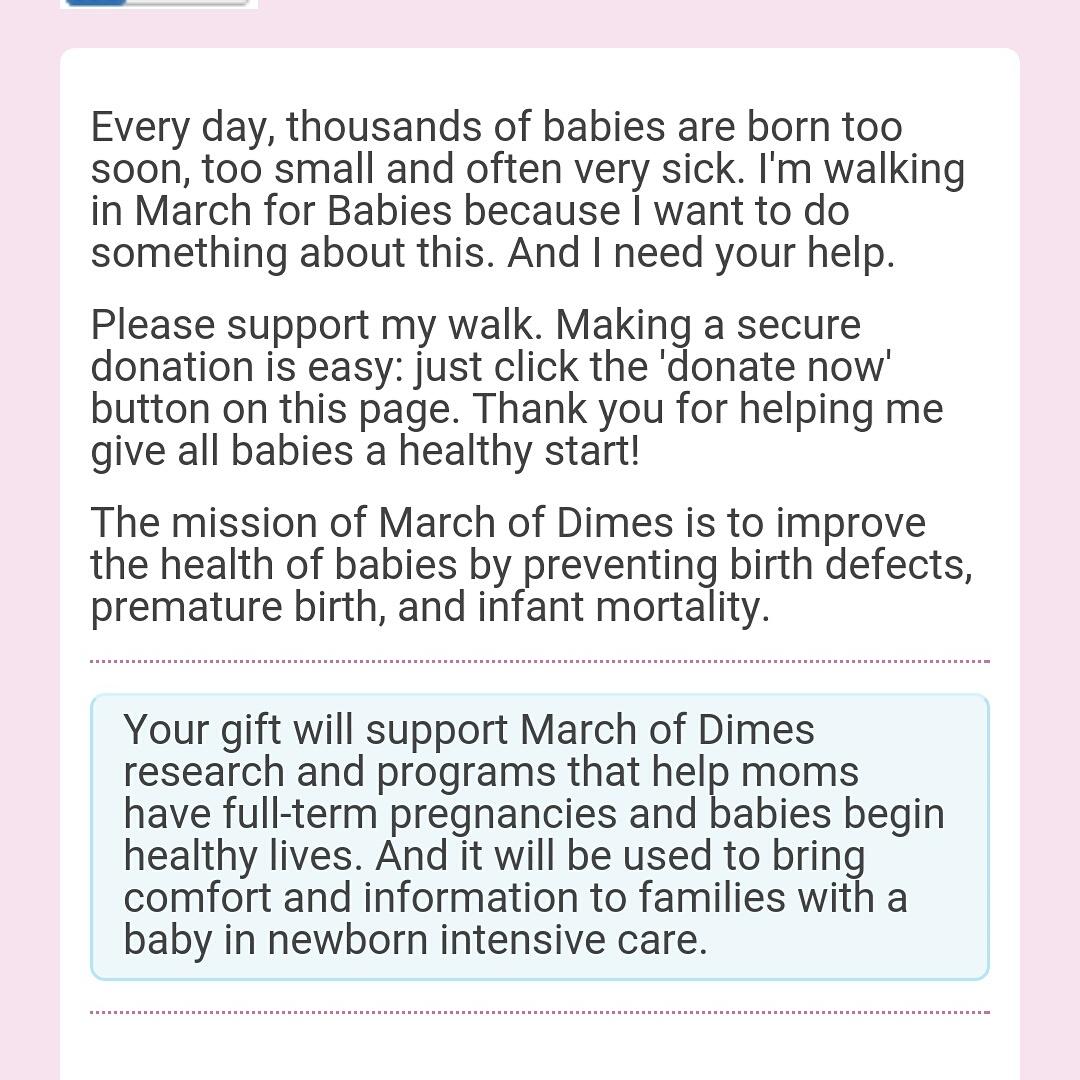 SandyCandy4's tweet photo. Lets help the babies!!! #donate #babies  #MarchOfDimes #marchofdimeswalk 
Donate here::👇👇👇 http://t.co/nQX9d7AN1I http://t.co/FyIGj8pYU3