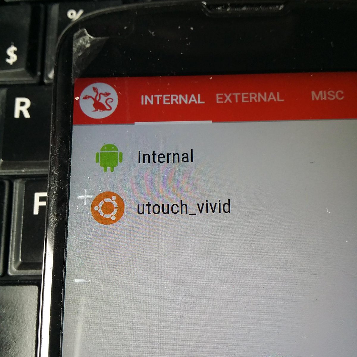 scas's tweet image. #MultiROM #Manager on #Nexus4. #Dualbooting #Android5 and #Ubuntu #Touch.