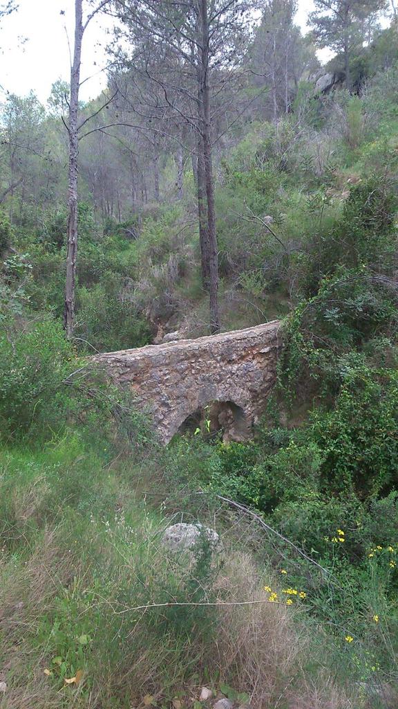 Preven_IIFF_CV's tweet photo. #Nuestrasexcursiones 4 Acueducto en el Barranc D'Atanasi, que formó parte de la antigua canalización. http://t.co/fDvj8iF44k