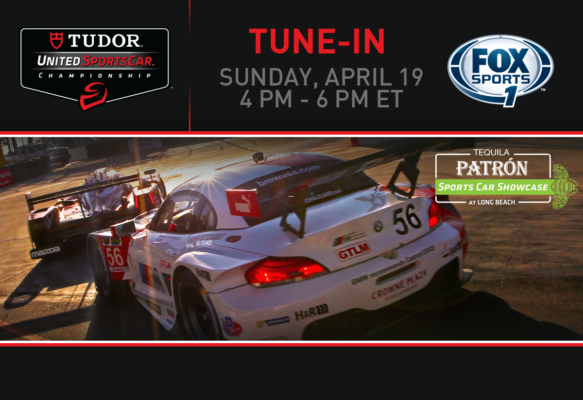 IMSA's tweet photo. Did you miss yesterday's #PatronShowcase from Long Beach?

Watch the @FOXSports1 telecast today at 4 p.m. ET. http://t.co/mTTUORmJ1X