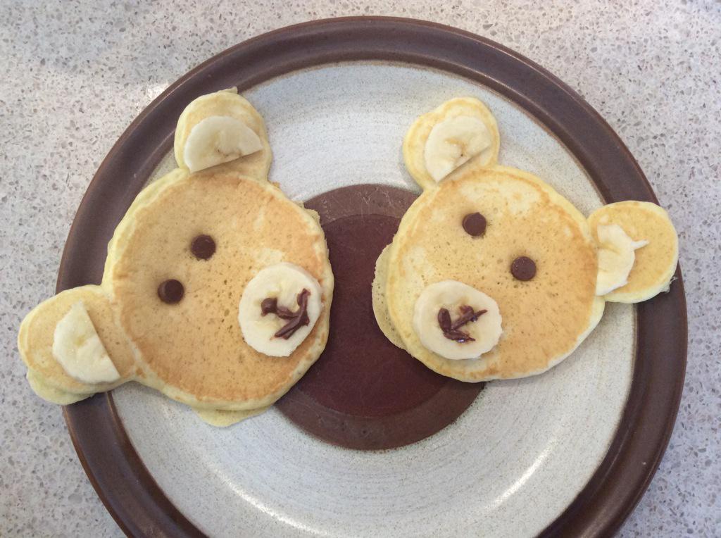 TaylorCBaumann's tweet photo. @RosannaPansino look at my Rilakkumba Bear Pancakes!! http://t.co/FrcQ5SYMNh