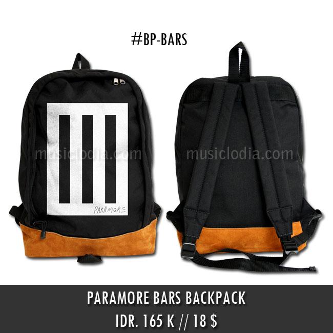 PREORDER PARAMORE BARS BACKPACK. FOR FURTHER INFO : BBM 545A3426 TEXT/WA 085220619510 #PARAMORE #BAG #MUSICLODIA
