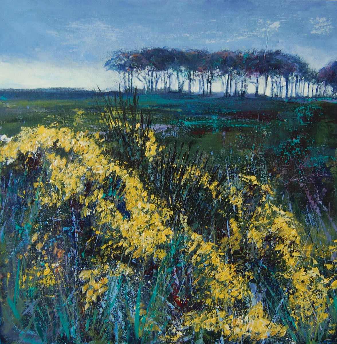 Good to see spring colour appearing in our countryside. This one is inspired by the bright roadside Broom.