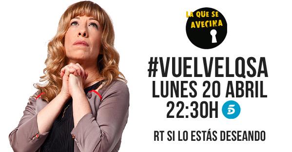mediasetcom's tweet photo. #VuelveLQSA> http://t.co/lkA2V87QxE http://t.co/Qw6mvY4iTN