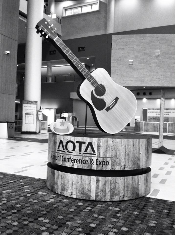 TimESullivan's tweet photo. @AOTAInc @TNOTA1 #AOTA15
The hat &amp; guitar thank you for a GREAT conference!  Safe travels...y'all come back soon! http://t.co/1pZFv74WUO