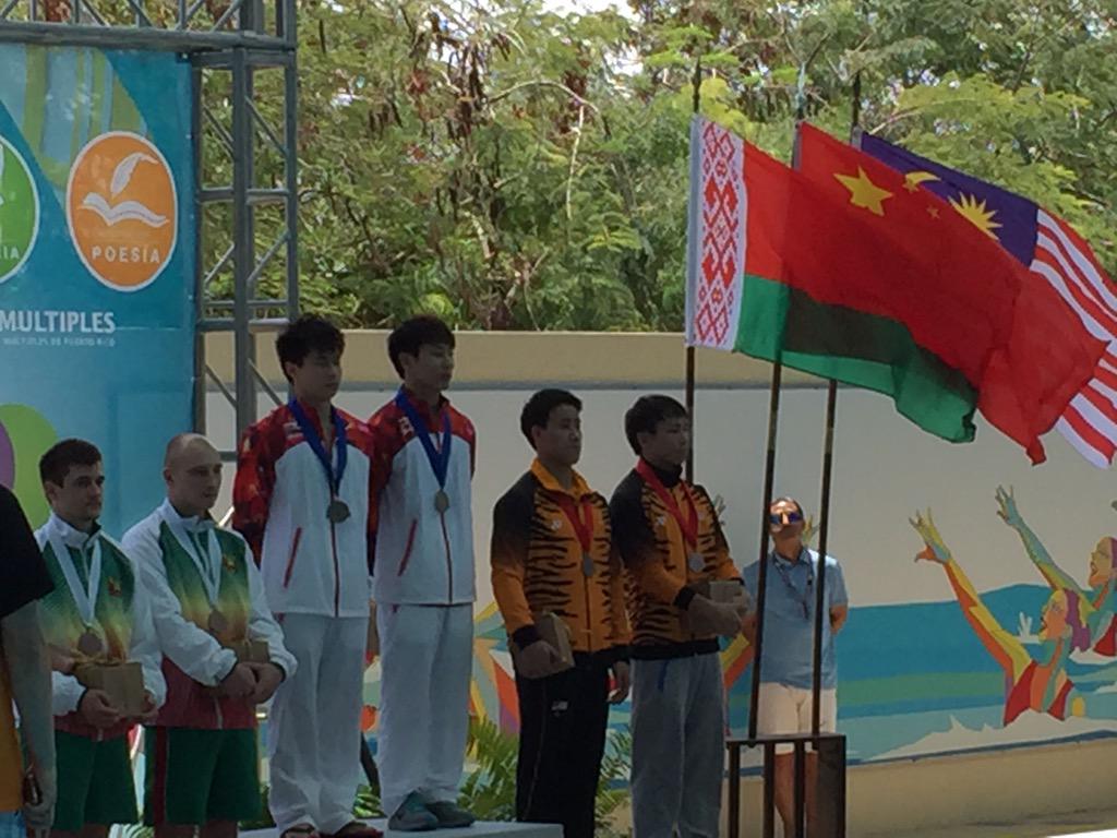 PRDivingGP's tweet photo. 10m synchro podium: China takes gold, Malaysia silver and Belarus bronze. #PRGrandPrix http://t.co/udK5aZz7v5