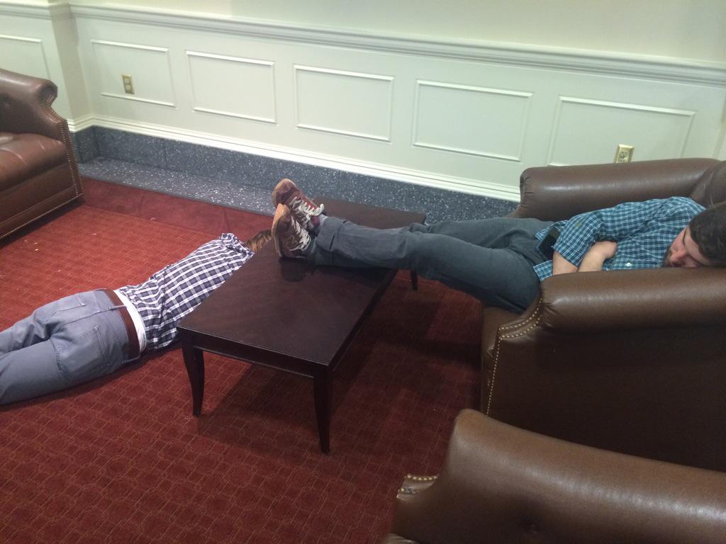Mar_Horwitz's tweet photo. Just a quick power nap before campaign pitches #adweekend @MiamiAdClub http://t.co/i6BBzV5D1Y