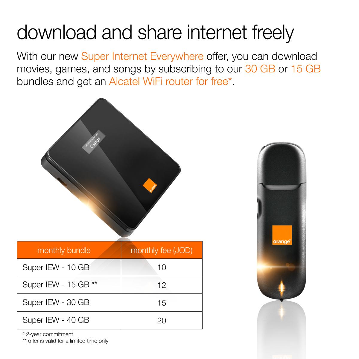 Internet sans box - Event Pocket 4G - Orange Events