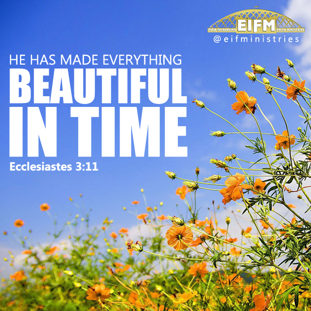 eifministries's tweet photo. He has made everything beautiful in time. #SpringForward #CCC #EIFMinistries #Devotionals #Ecclesiastes311 http://t.co/YPiTUFMXy5